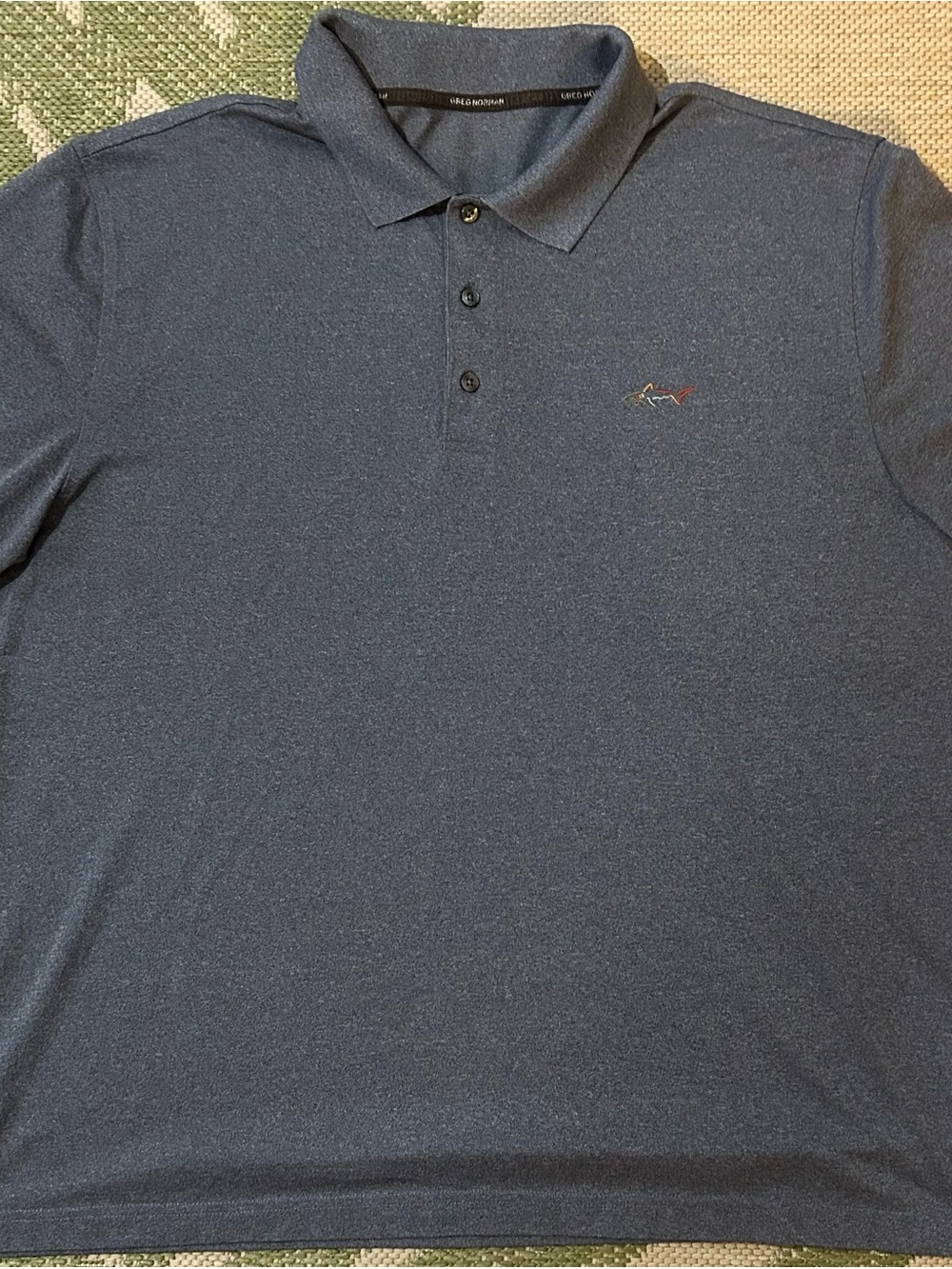 Greg Norman Collection Navy Heather Performance Polo size XL